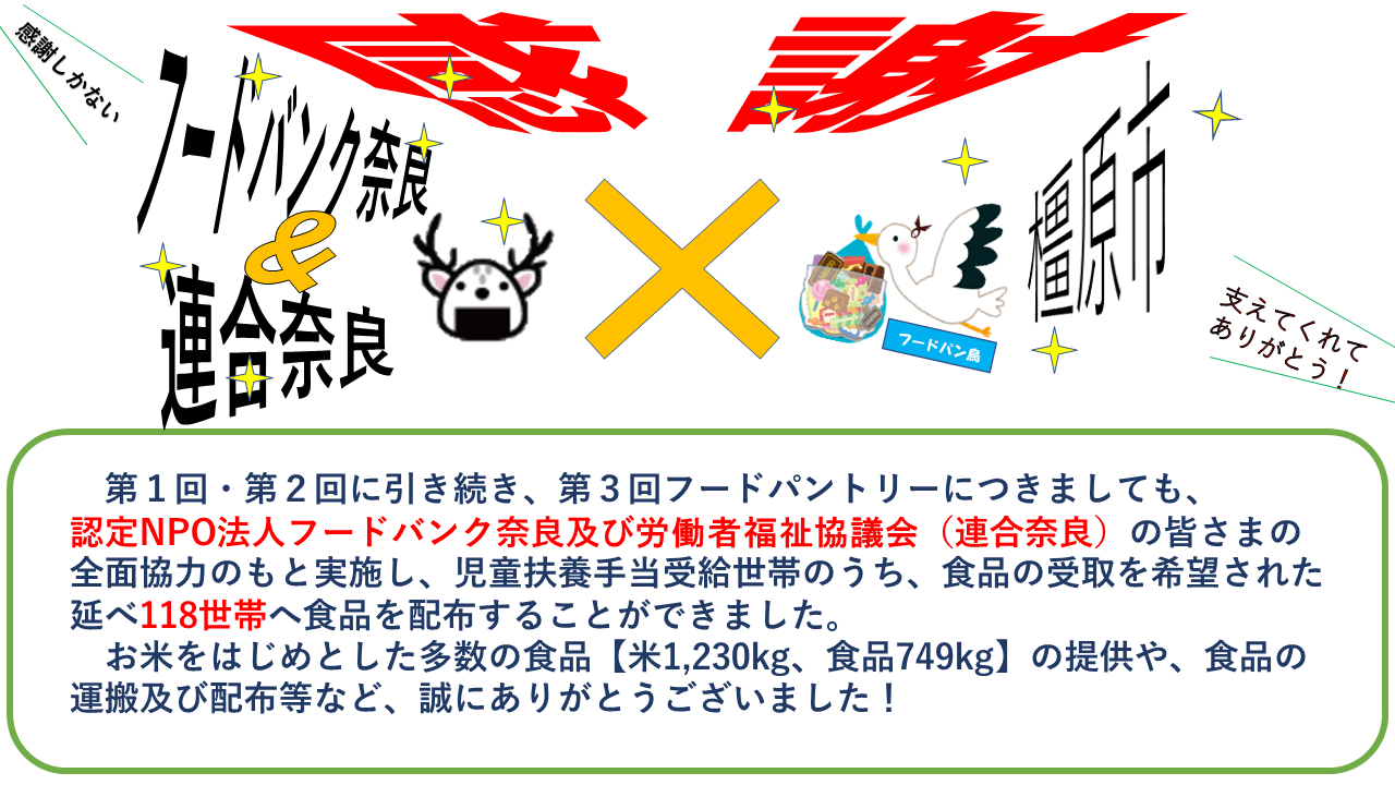 第3回フードパントリーお礼