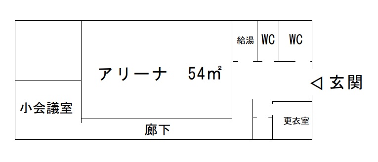 飛騨コミュニティセンターの分室案内図