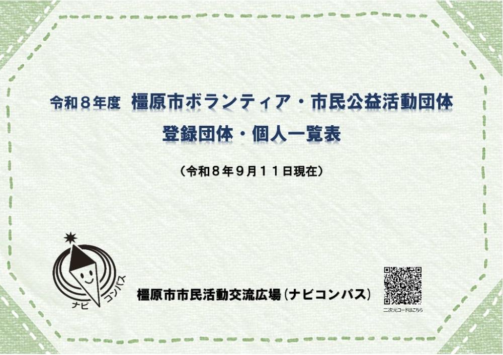 R8登録団体・個人一覧表