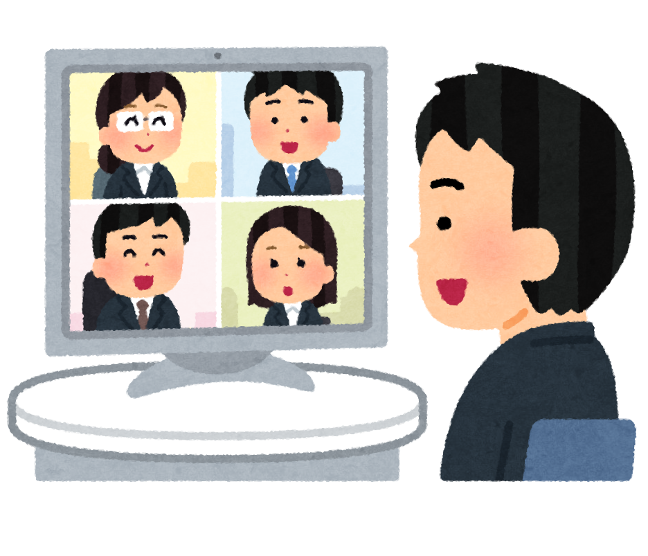 パソコンでネットショッピングをする女性のイラスト
