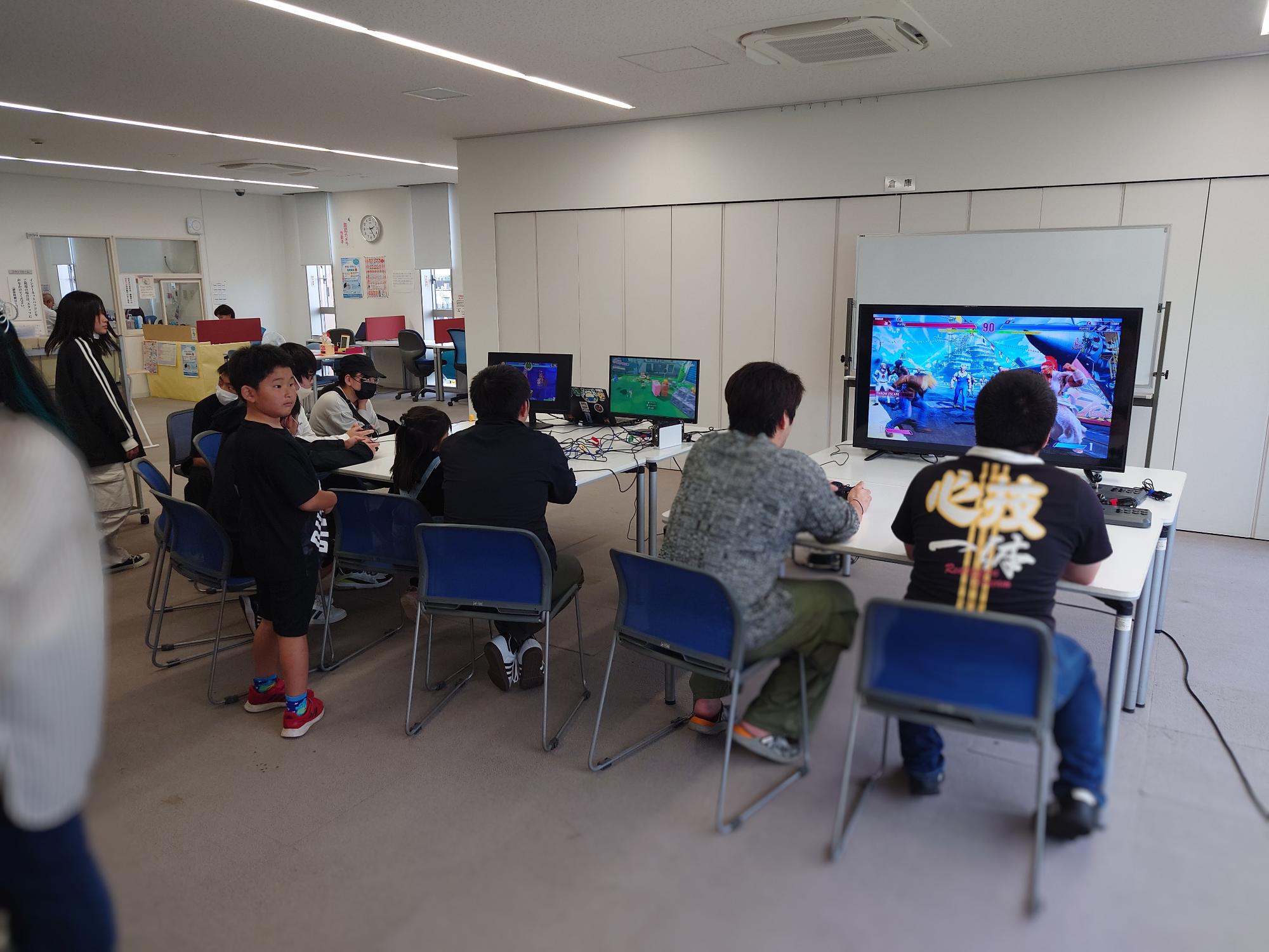 ビデオゲーム交流会の様子1