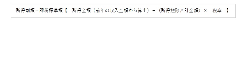 所得割の計算方法