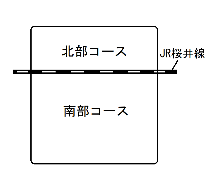 収集コースの地図