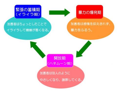 上記を説明する図 DVサイクルのイメージ