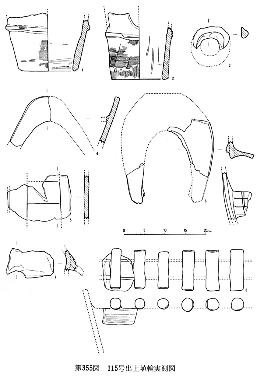 第355図115号出土埴輪実測図