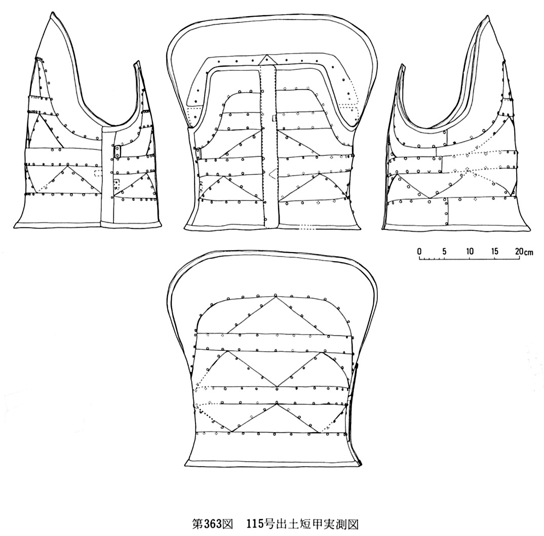 第363図115号出土短甲実測図