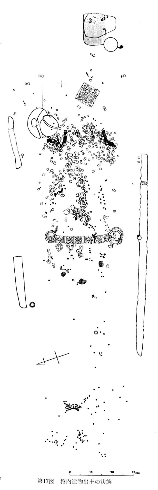 第17図棺内遺物の出土状態