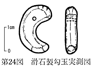 第24図126号滑石製勾玉実測図