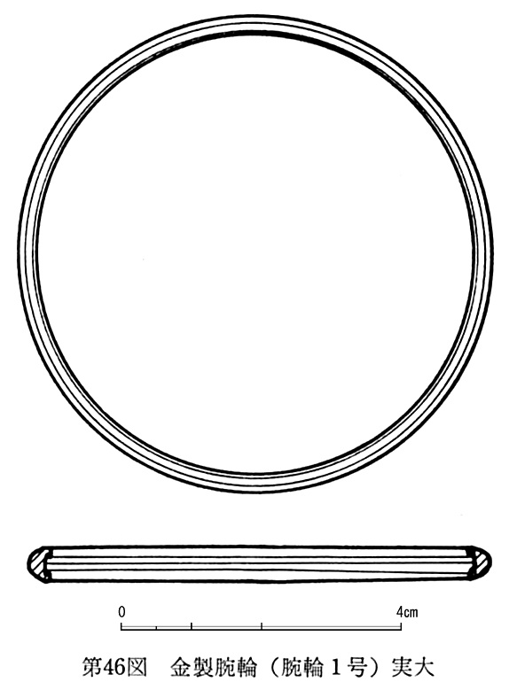第46図金製腕輪(腕輪1号)