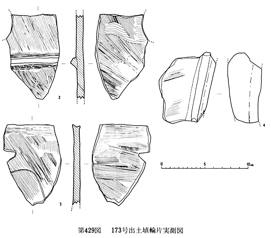 第429図173号出土埴輪片実測図