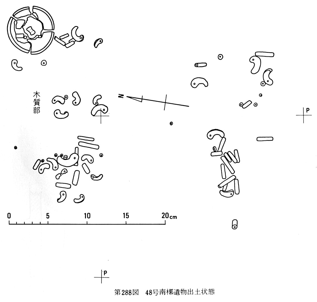 第288図48号南槨遺物出土状態