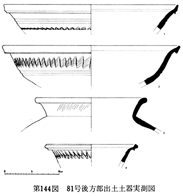 第144図81号後方部出土土器実測図