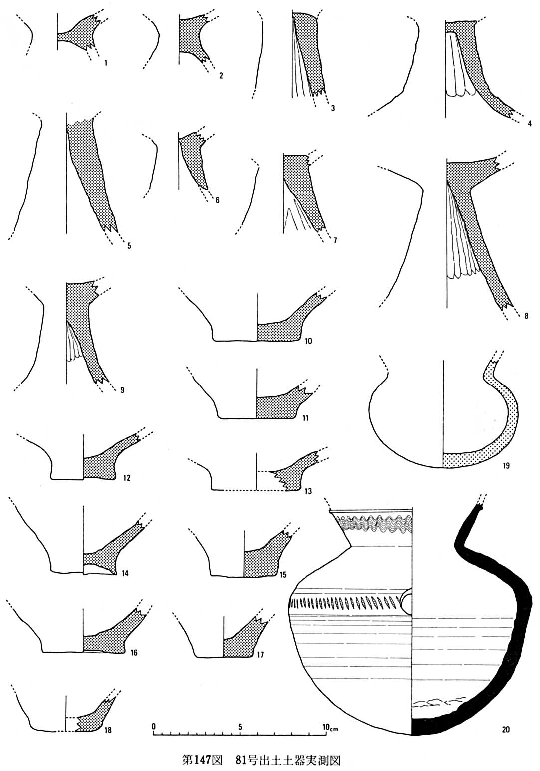 第147図81号出土土器実測図