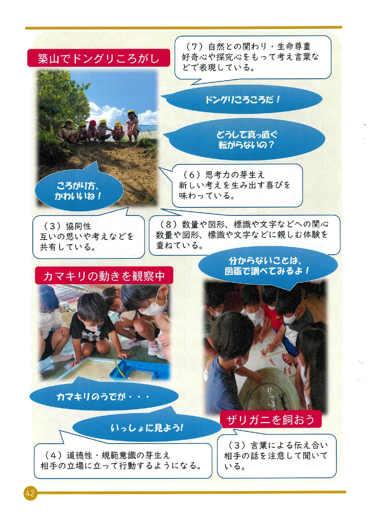 育てたい10の姿の説明と写真3
