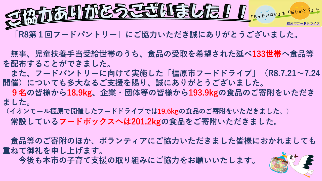 フードパントリーお礼1