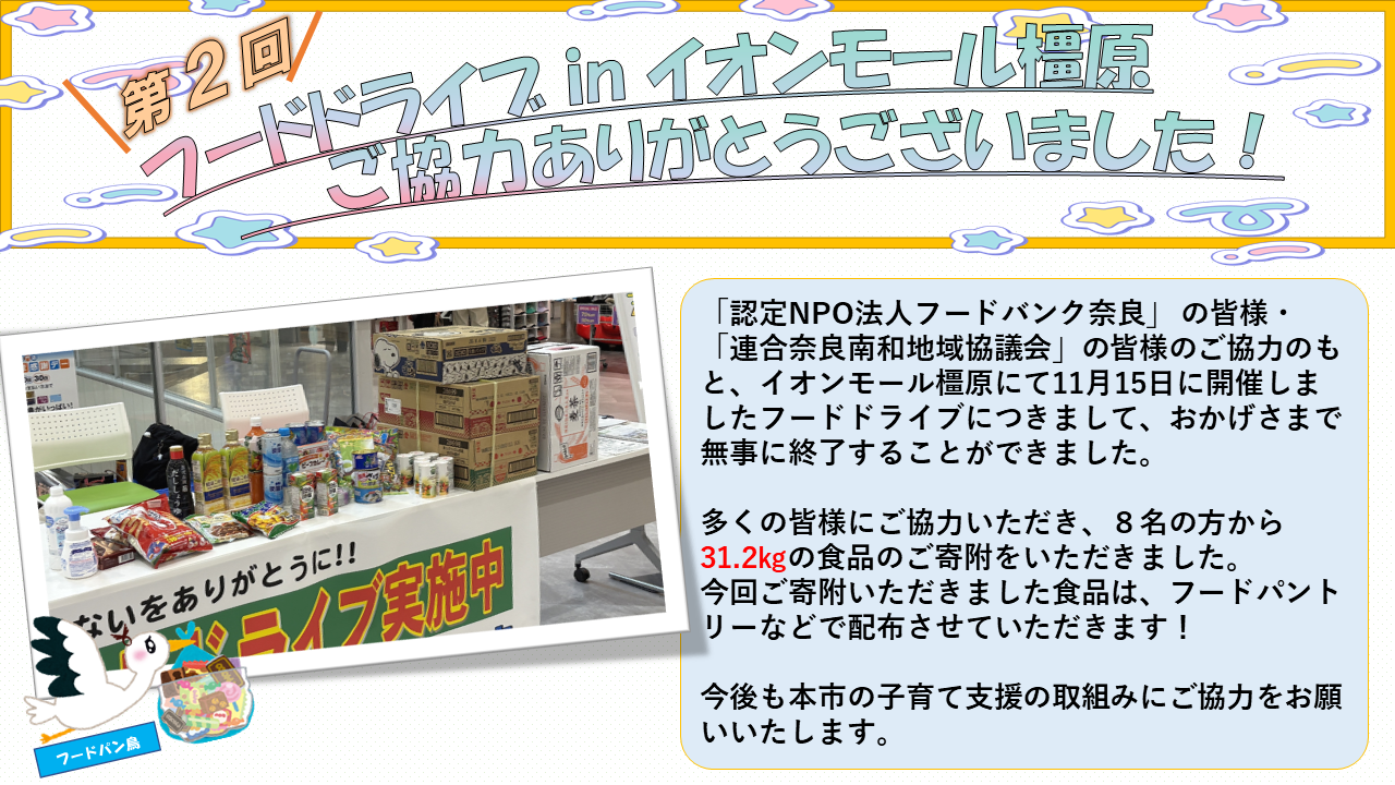 フードドライブ_イオンモール2お礼