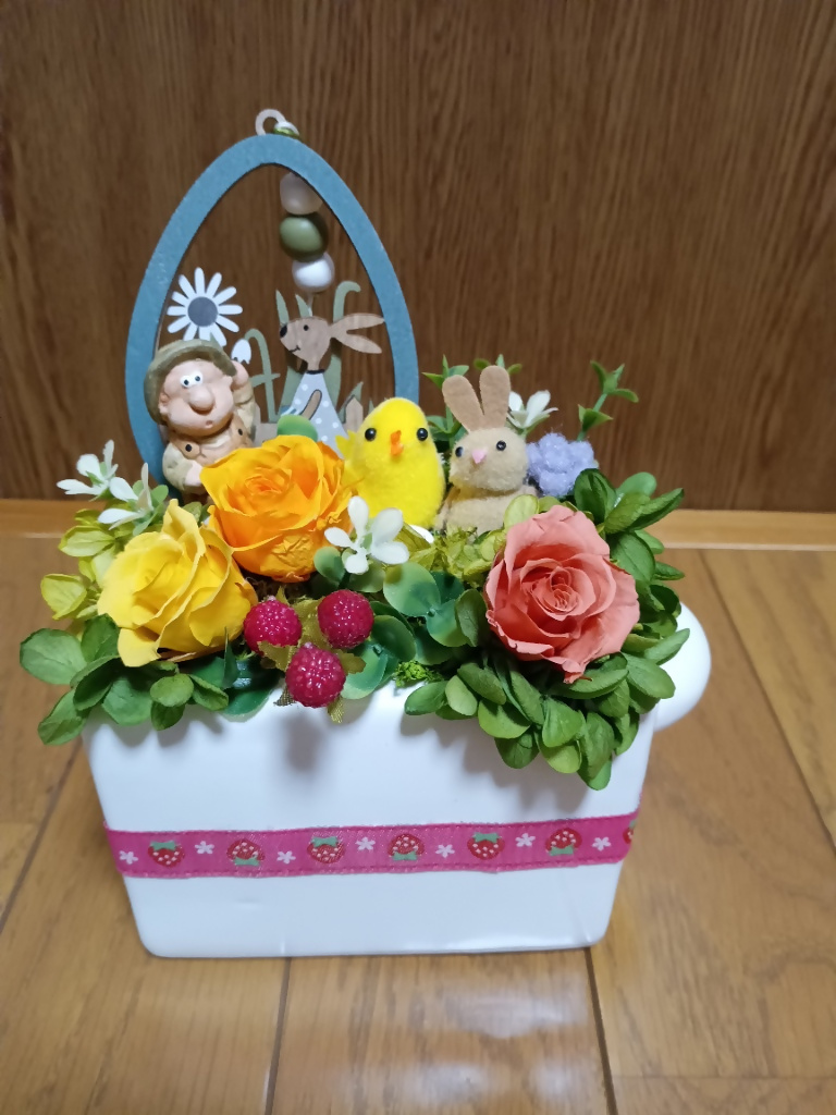 【作品例】イースターアレンジ