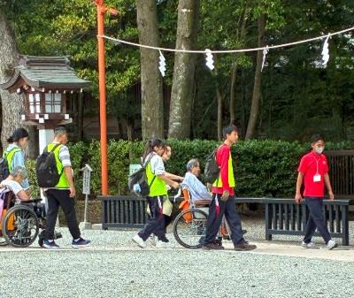 車いす参拝、ご苦労様でした