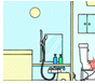 お風呂やトイレで起こる事故のイメージイラスト