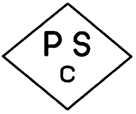 ひし形のなかにPSCと書かれたPSCのマーク