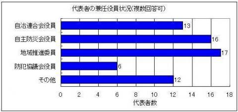 団体の代表者の兼任役員状況のグラフ