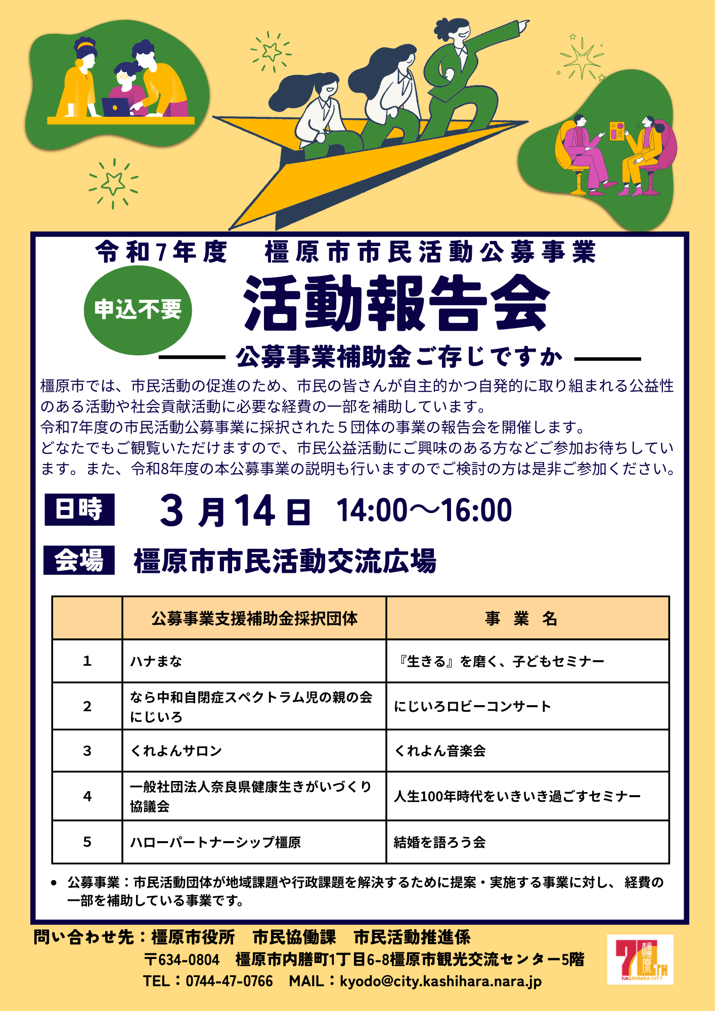 活動報告会 チラシ