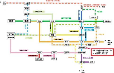 近鉄電車の路線図