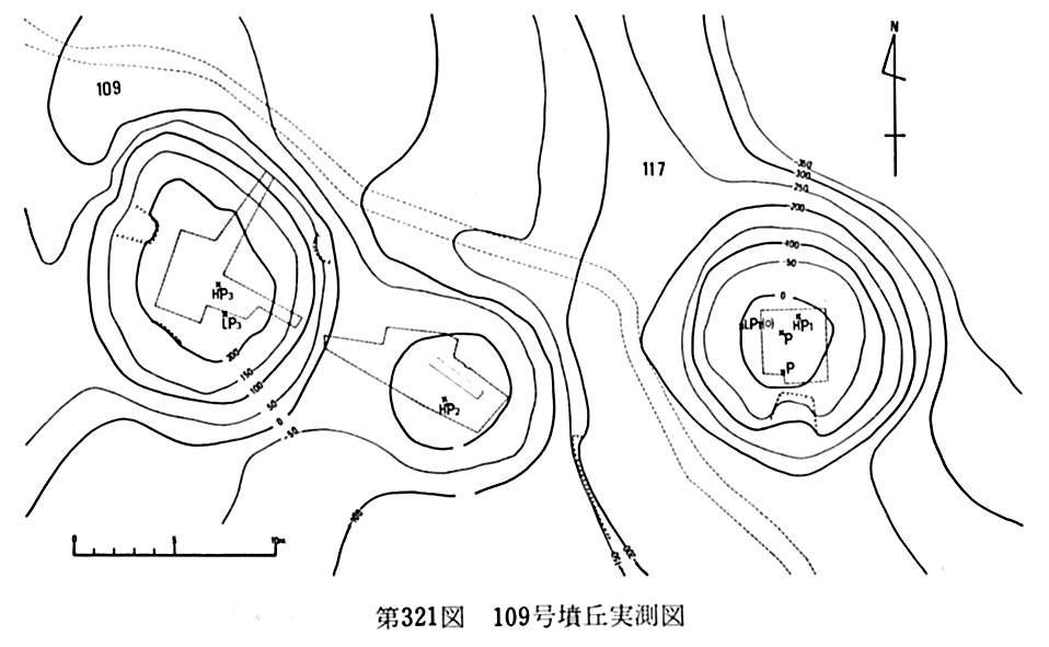 第321図109号墳丘実測図