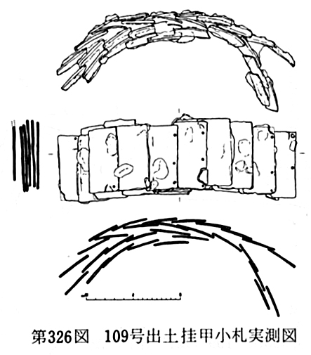 第326図109号出土挂甲小札実測図