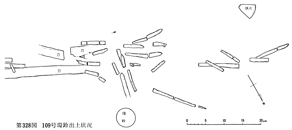 第328図109号環鈴出土状況