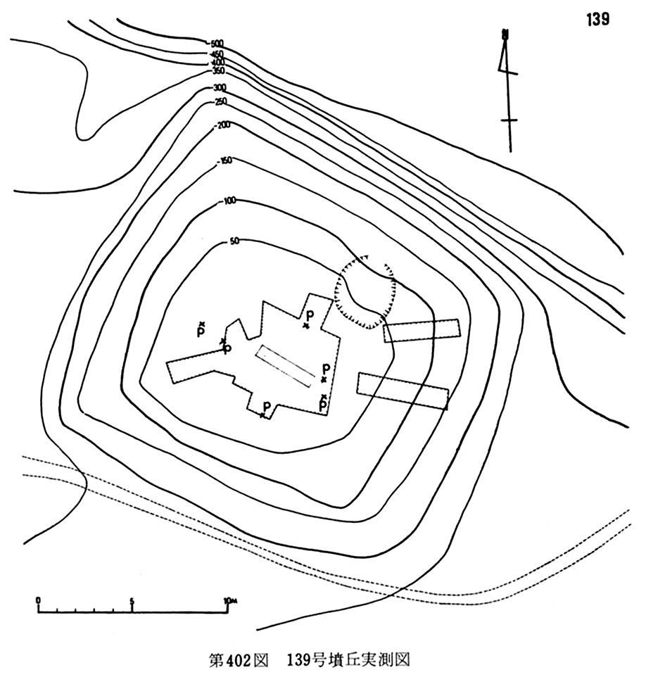 第402図139号墳丘実測図